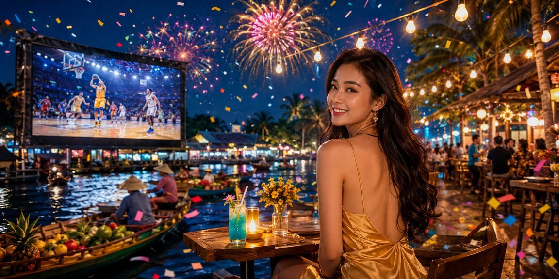 Người dùng tại Cần Thơ theo dõi kết quả cược bóng rổ tại quán cà phê buổi sáng